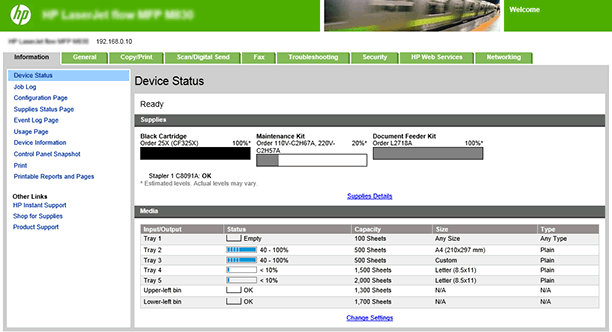 Set up Fax Send in the Embedded Web Server (EWS)